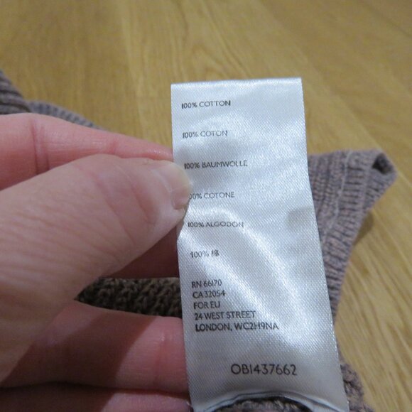 FREE PEOPLE BEACH Freya Ribbed Knit Sweater Top in Cashmere Lilac - Size XL - Picture 12 of 12